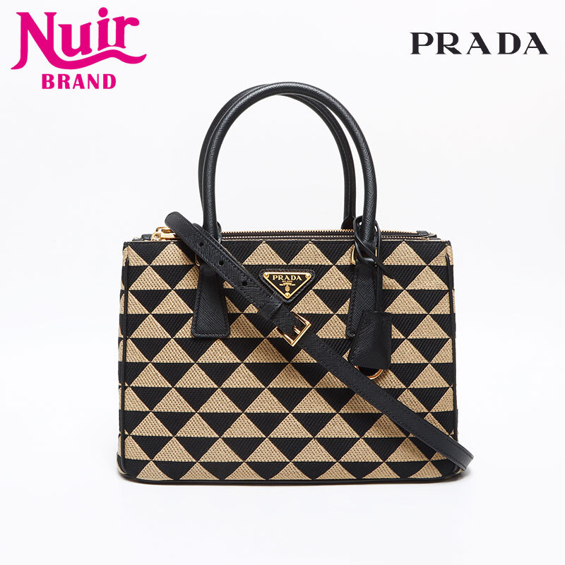 プラダ PRADA ショルダーバッグ ガレリア エンブロイダリー ジャガード1BA906 マルチカラー拍卖