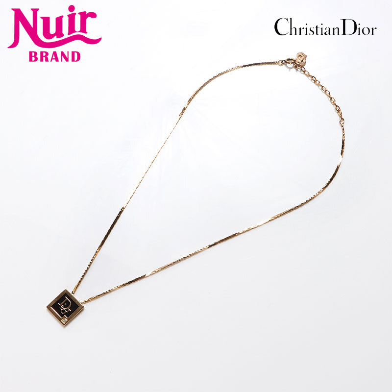 クリスチャンディオール Christian Dior ネックレス CDロゴ チェーン ゴールド拍卖