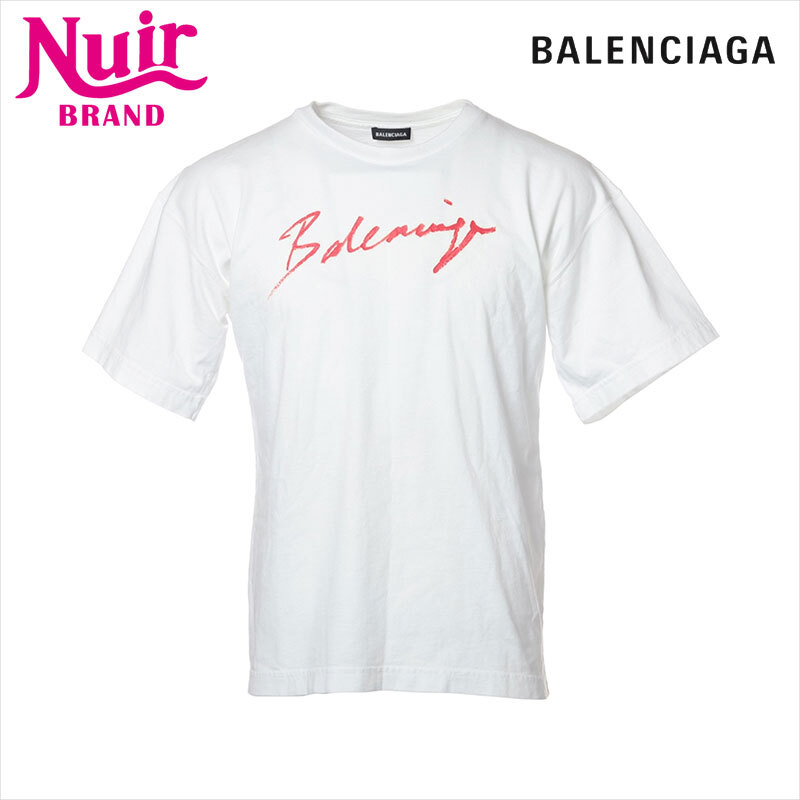 バレンシアガ BALENCIAGA 半袖Tシャツ Size:XS 2019 コットン ホワイト拍卖