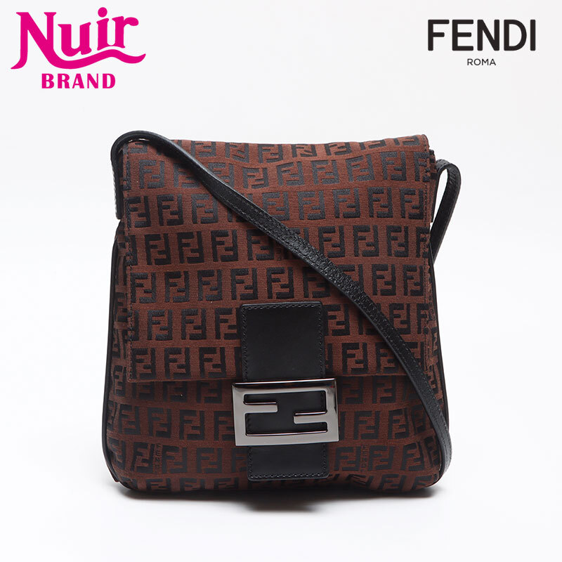 フェンディ FENDI ショルダーバッグ ミニ ズッキーノ マンマ ブラウン拍卖