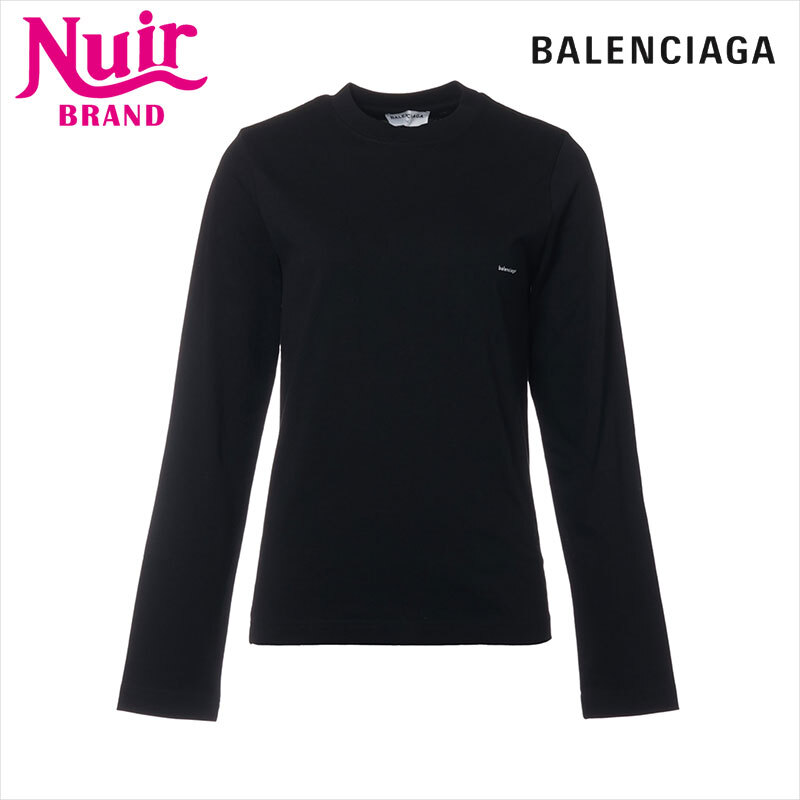 バレンシアガ BALENCIAGA 長袖Tシャツ Size:XS コットン ロゴ 2017 ブラック拍卖