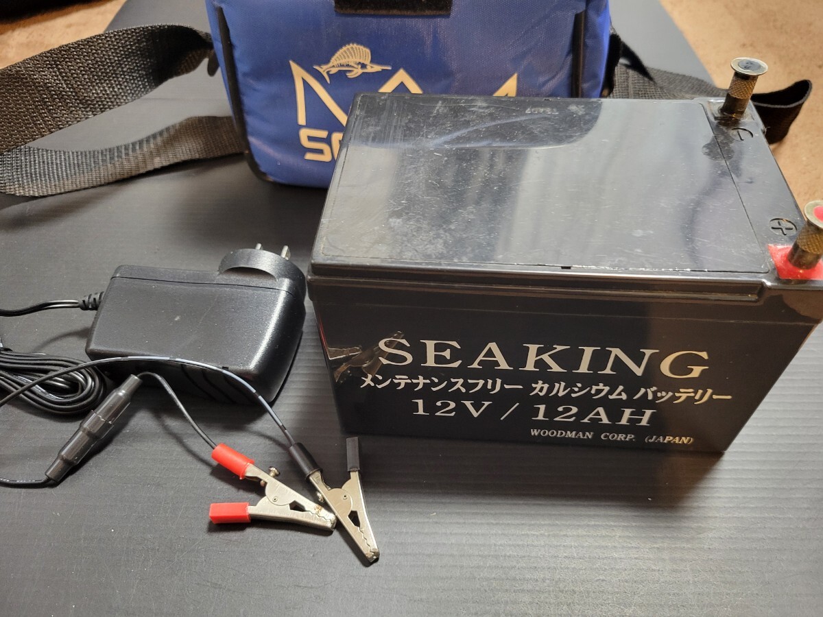 シーキング SEAKING 12V DC 12AH 電動リール用バッテリー カルシウムバッテリー ジャンク拍卖