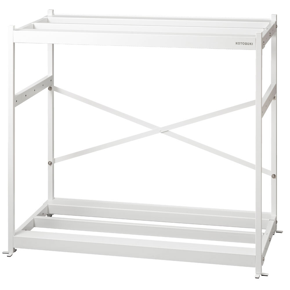 送料無料 コトブキ スリムラック9045W ホワイト 同梱不可 北海道・沖縄・離島、別途送料拍卖