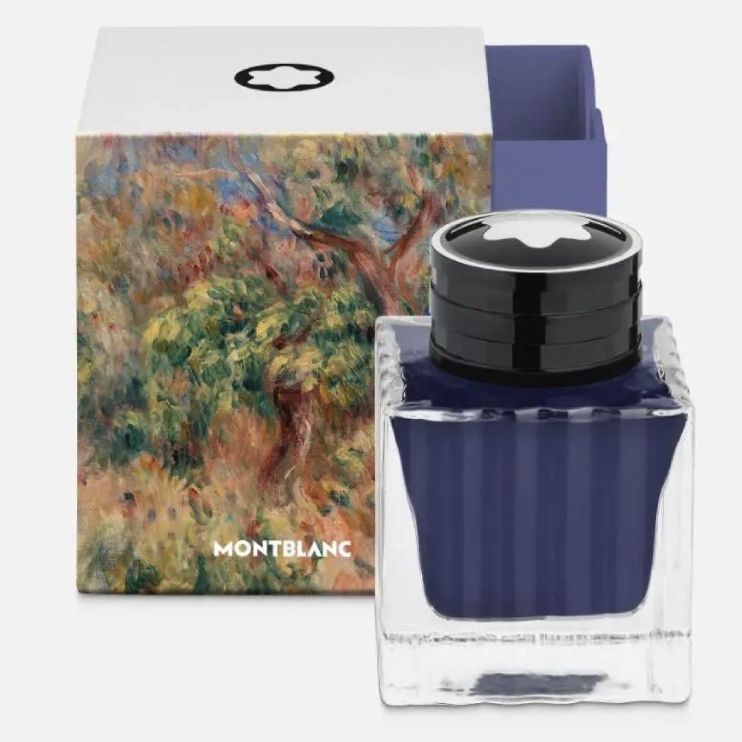【限定稀少品】MONTBLANC モンブラン 万年筆 ボトルインク 限定 マスターズ オブ アート ルノワール ウルトラマリンブルー 50ml 新品拍卖