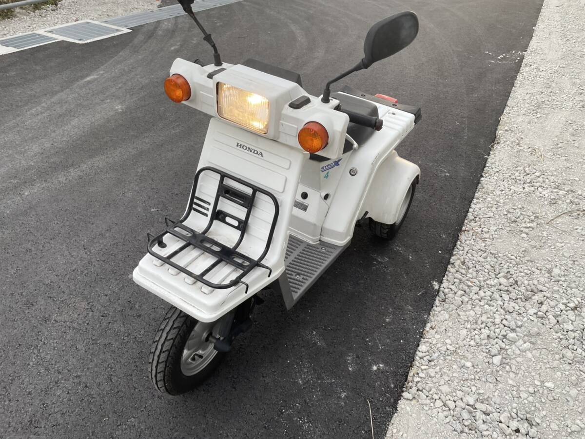 ≪愛知≫ジャイロX 4スト TD02 (1111番台~) 12番 白色 現状 書付 実働 吹き上がりOK♪ ジャイロアップ キャノピー拍卖