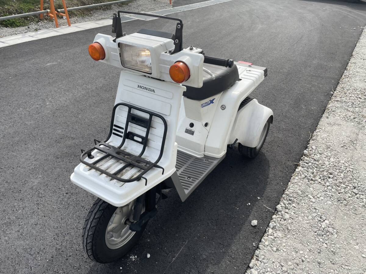 ≪愛知≫ ジャイロX 4スト TD02 (1116番台~) 28番 白色 現状 書付 実働 吹き上がりOK♪ ジャイロアップ キャノピー拍卖