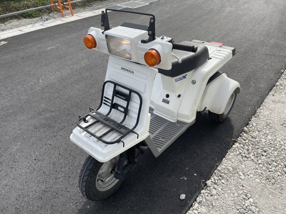 ≪愛知≫ ジャイロX 4スト TD02 (1115番台~) 30番 白色 現状 書付 実働 吹き上がりOK♪ ジャイロアップ キャノピー拍卖