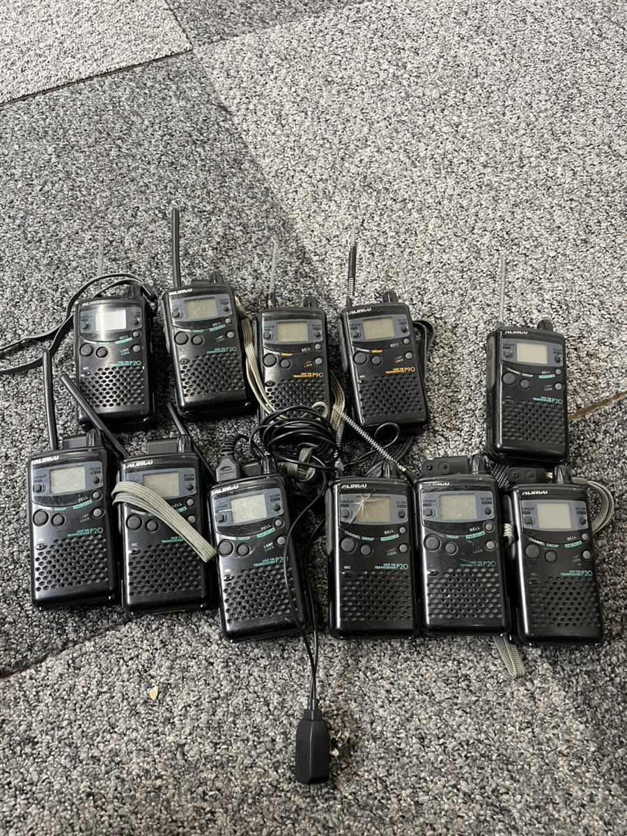 【TI94】ALINCO DJ-P20 トランシーバー 11点セット ハンディトランシーバー 無線機器 ジャンク拍卖