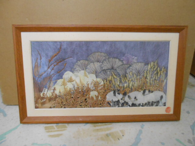 押し花アート その① お店やご自宅のインテリアに拍卖