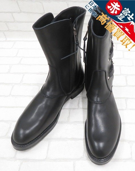 2S7291/未使用品 foot the coacher PUTTEE SHOES パティーシューズ ブーツ 8拍卖