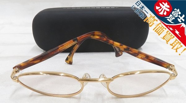 2A9501/アランミクリ 22Kメッキ GOLD PLATED 眼鏡 alain mikli メガネ 22金拍卖
