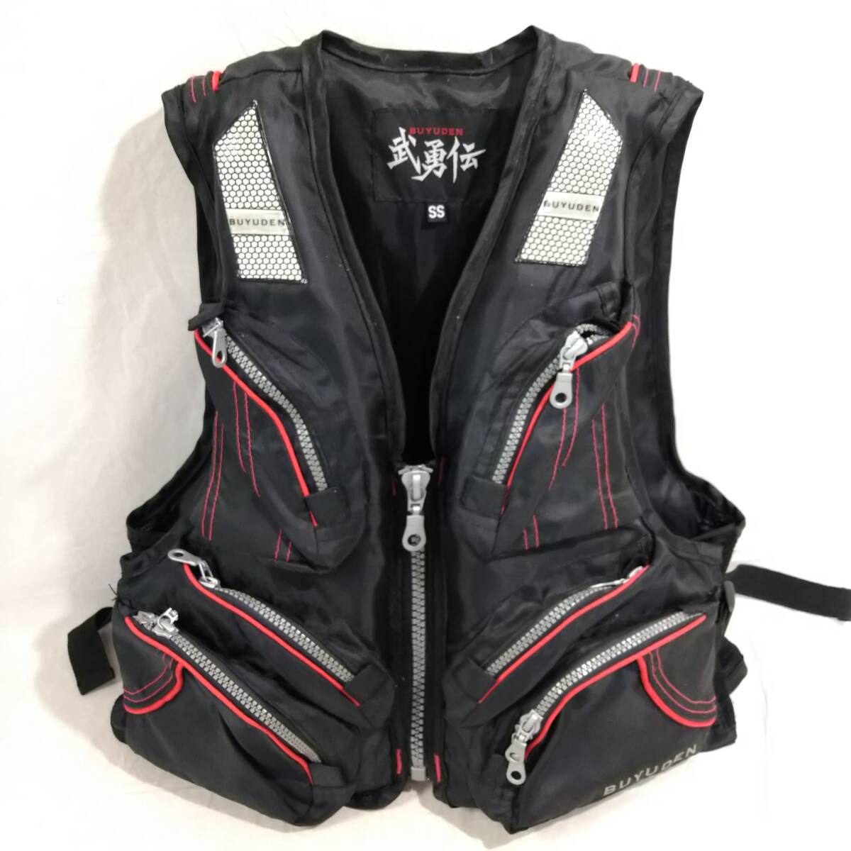 【美品】武勇伝 BUYUDEN 子供用 ライフジャケット SSサイズ【アウトドア シーレジャー 海 フローティングベスト キッズ 救命胴衣 船釣り】拍卖