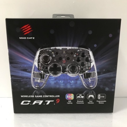 g200604 【中古】C.A.T. 9 ワイヤレス ゲーミングパッド コントローラー 動作確認済み(※背面ボタンのみ動作未確認)拍卖