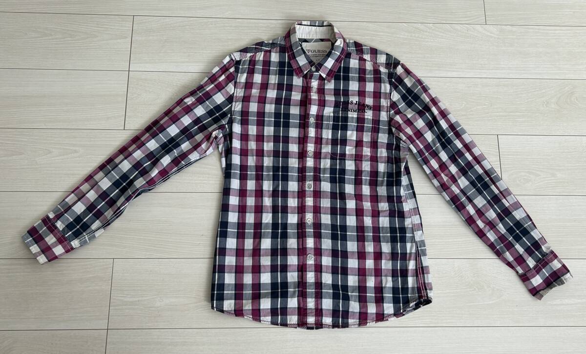 ★GUESS ゲス 長袖シャツ チェック柄 サイズS/P★拍卖