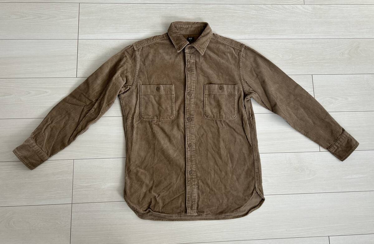 ★ユニクロ UNIQLO コーデュロイ ワークシャツ 長袖 Mサイズ★拍卖