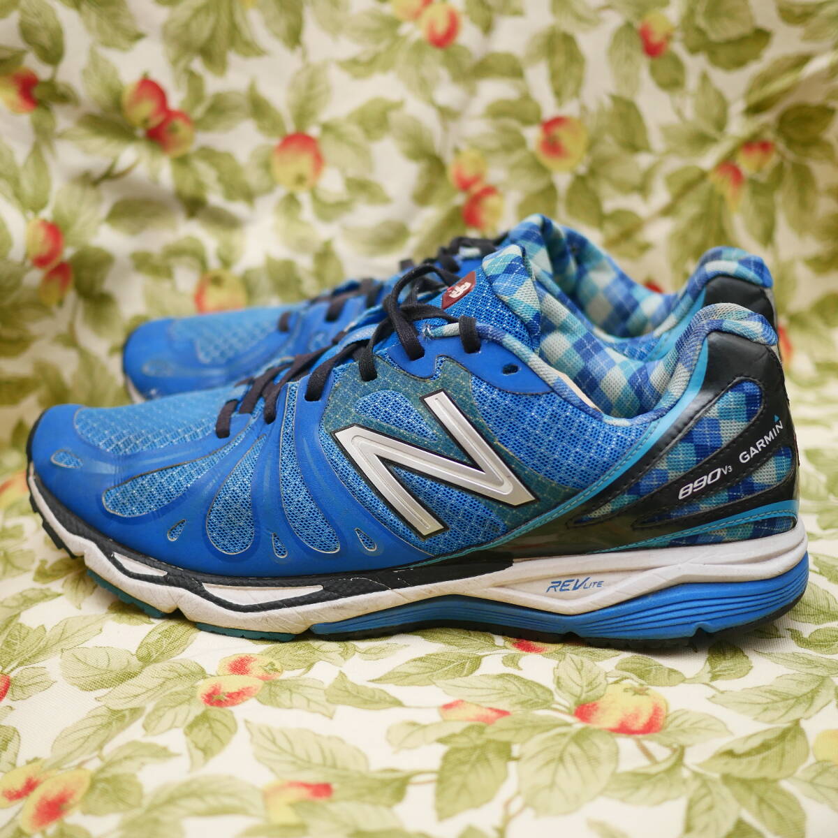 選手支給品 Garmin Sharp ガーミンシャープ チームカスタムスニーカー アーガイル NewBlance 890v3 27.5㎝ ニューバランス プロチーム 拍卖