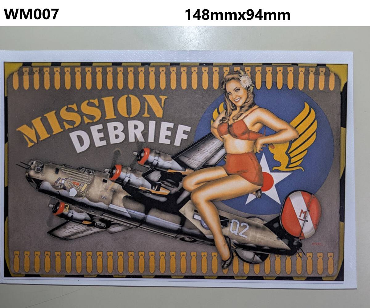 WM07-09 レトロ ノーズアート ミリタリーガールステッカー セクシーステッカーミリタリー 軍 アーミー シール デカール拍卖