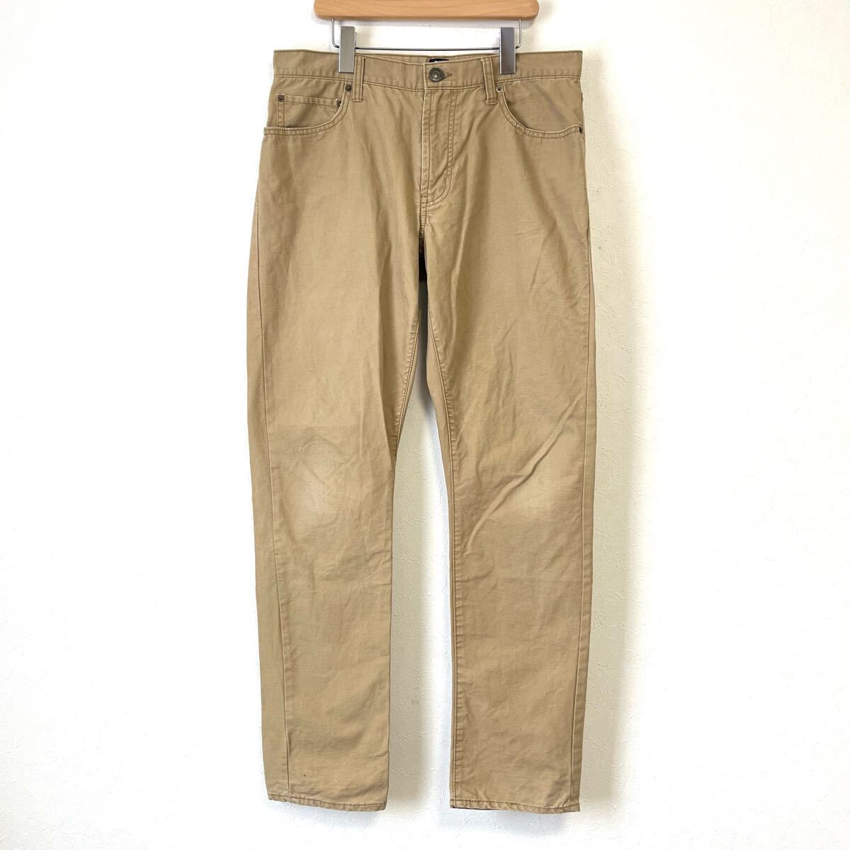 定番◎人気アイテム!【GAP】ギャップ スリム フィット チノ パンツ チノパン ボトムス コットン アメカジ ベージュ サイズ81/Y29573mm拍卖