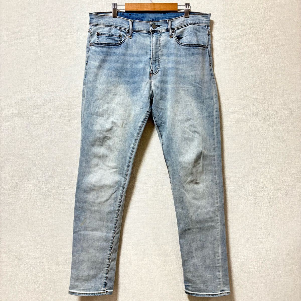 大きいサイズ◎極上ストレッチ!【GAP】ギャップ デニム パンツ ライトブルー ジーンズ ジーパン スリム 細身 メンズ 36×32/Y29919SS拍卖