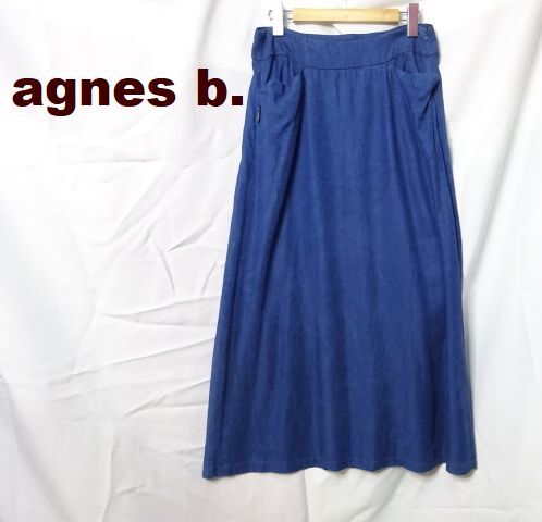 agnes b. アニエスベー インディゴブルー スカート ロングスカート タイトスカート 拍卖