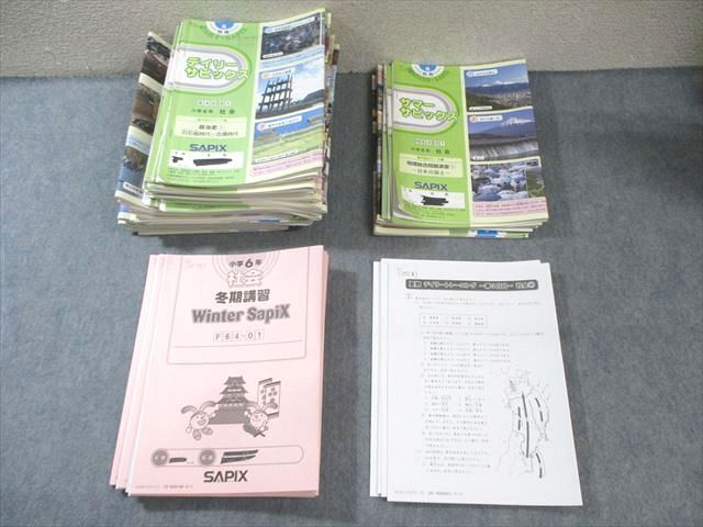 SAPIX 小6 サピックス デイリー/サマー/ウインターなど 社会 通年セット 【計59回分】 2024 ★ 150L2D拍卖