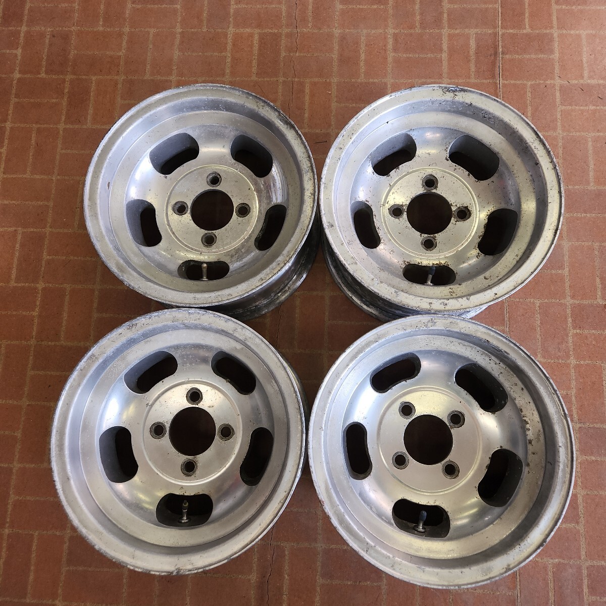 深リム 旧車 当時物 ENKEI? 14インチ 7J-10(実測) 4H-114.3 中古拍卖