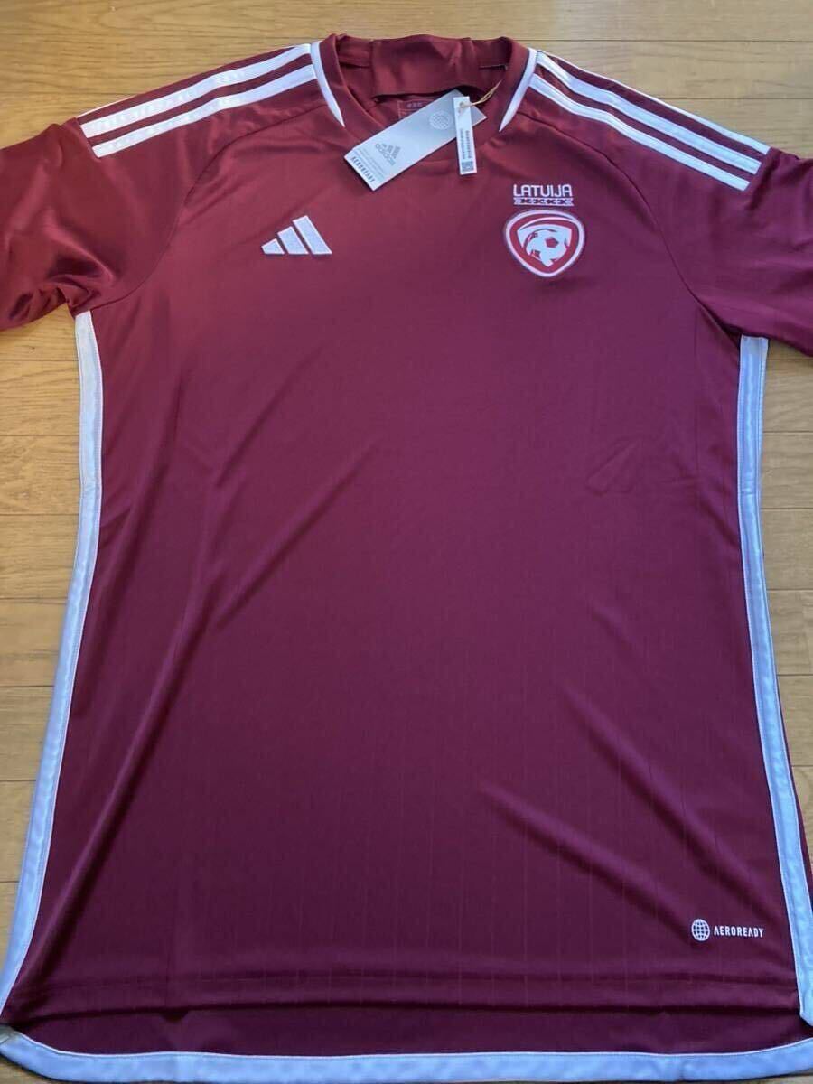 新品 正規品 アディダス ラトビア代表 2022 HOME レプリカユニフォーム Lサイズ HF1891拍卖