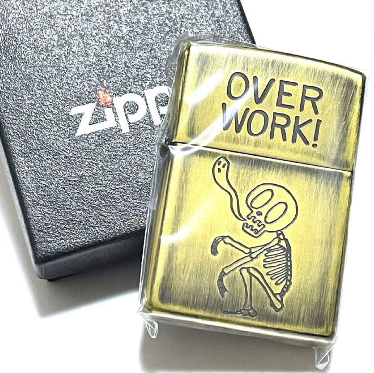 zippo 2UDB-OVER ユーズド ファニースカル OVER WORK拍卖