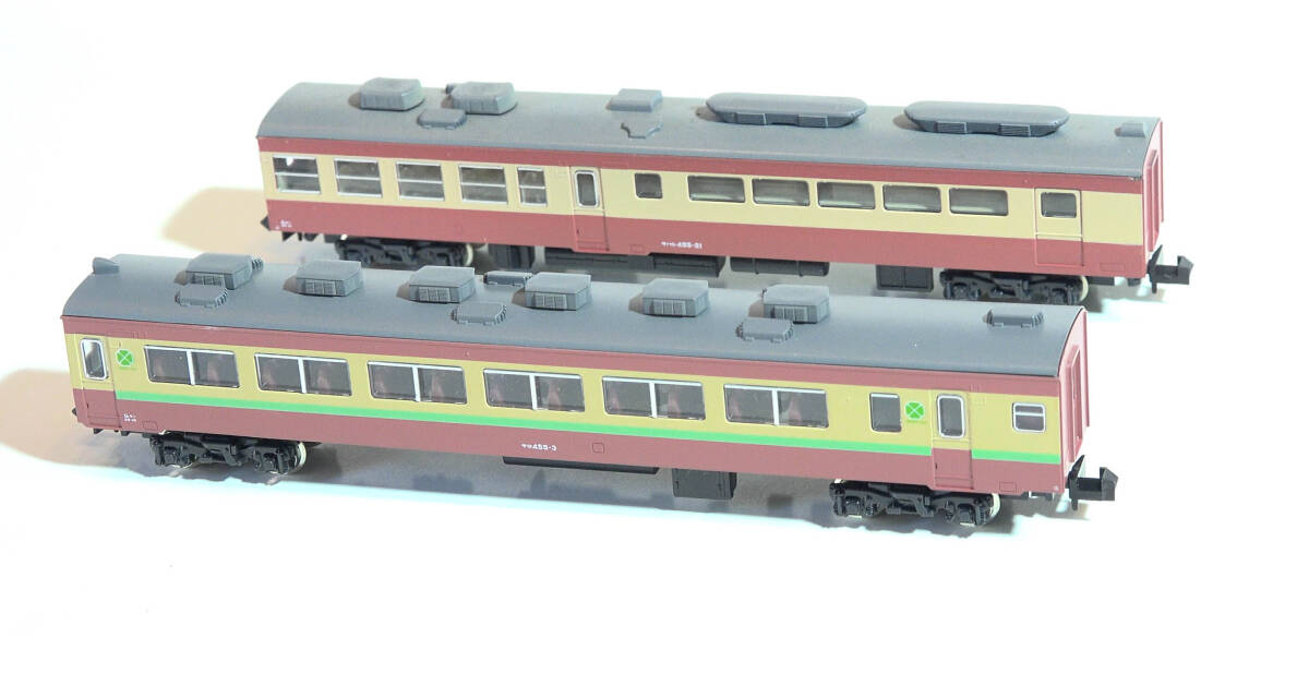 【G4J+89】KATO「サロ455」「サハシ455」ケースなし 457系交直流急行形電車 中古Nゲージ ジャンク カトー拍卖