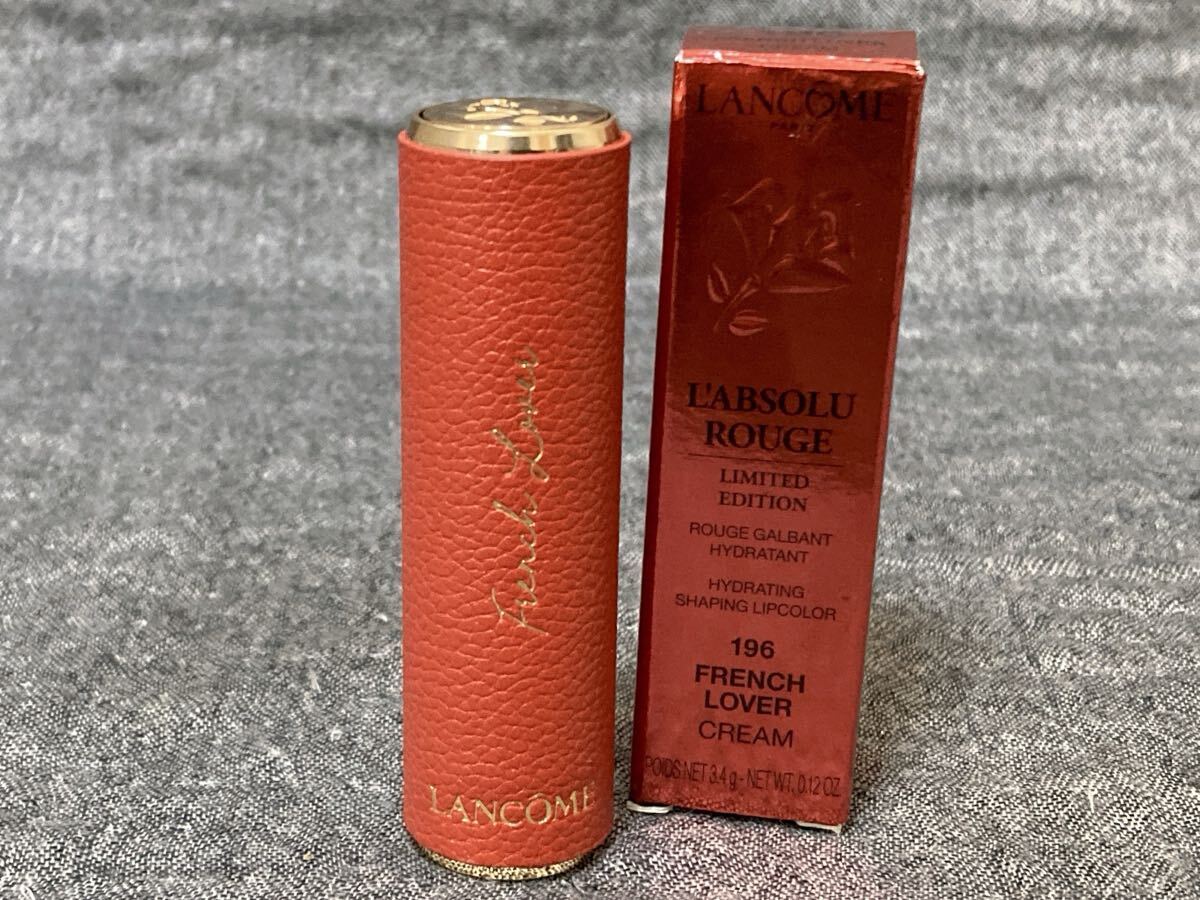 G5D433◆新古品◆ ランコム LANCOME ラプソリュ ルージュC 196 フレンチラバー 口紅 3.4g拍卖