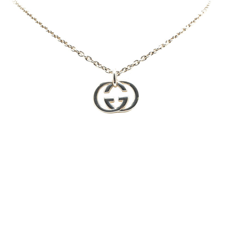グッチ インターロッキングG ネックレス SV925 シルバー レディース GUCCI 【中古】拍卖
