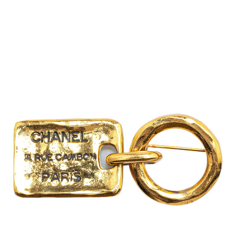 シャネル 31 RUE CAMBON PARIS ブローチ ゴールド メッキ レディース CHANEL 【中古】拍卖