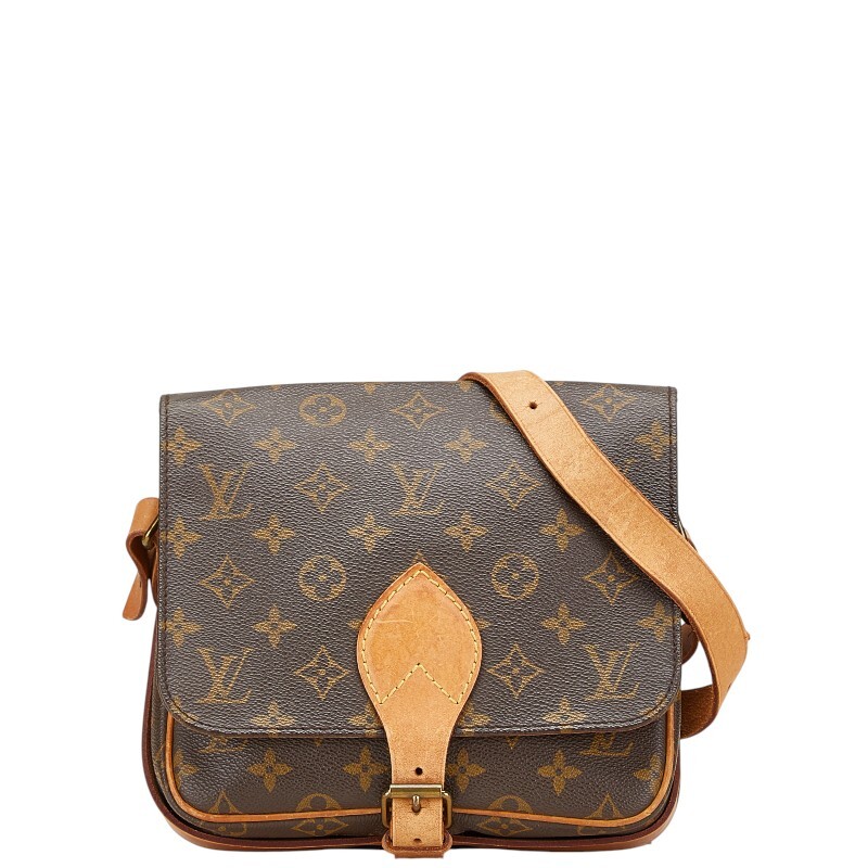 ルイ ヴィトン モノグラム カルトシエールMM 斜め掛け ショルダーバッグ M51253 ブラウン PVC レザー レディース LOUIS VUITTON 【中古】拍卖