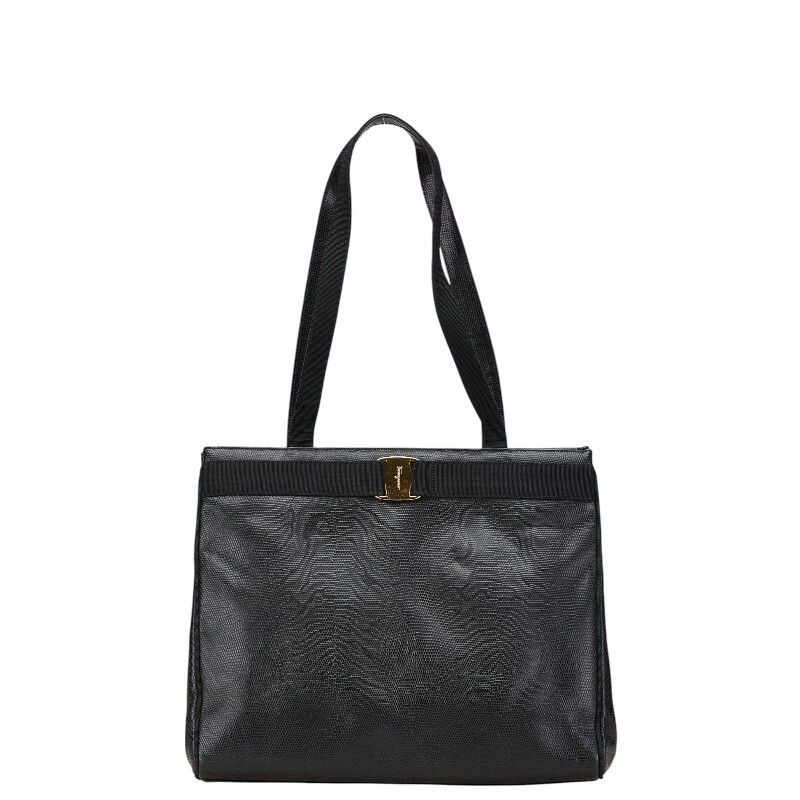サルヴァトーレフェラガモ ヴァラ トートバッグ ショルダーバッグ BK-21 2530 ブラック レザー レディース Salvatore Ferragamo 【中古】拍卖