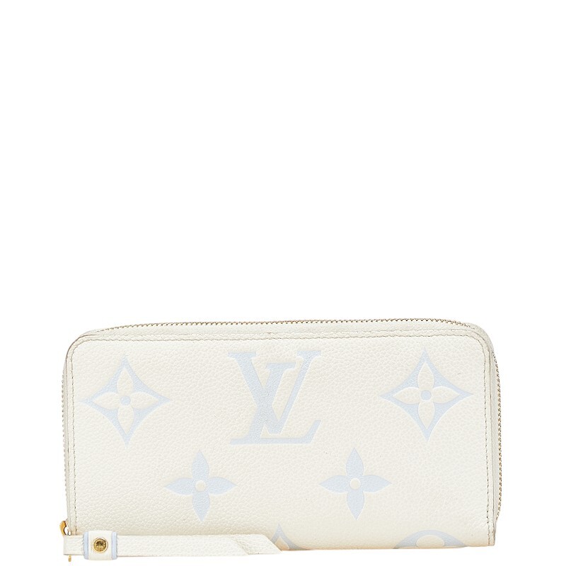 ルイ ヴィトン モノグラム アンプラント ジッピー ウォレット ラウンドファスナー 長財布 M83308 ホワイト LOUIS VUITTON 【中古】拍卖