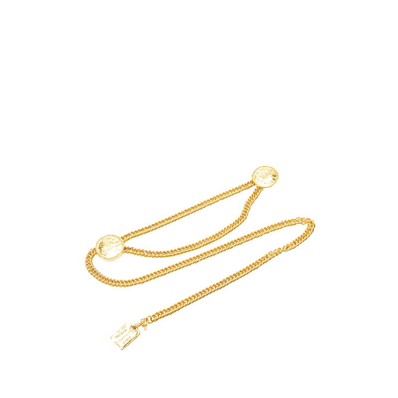 シャネル ヴィンテージ ココマーク 31 RUE CAMBON PARIS チェーンベルト ゴールド メッキ レディース CHANEL 【中古】拍卖