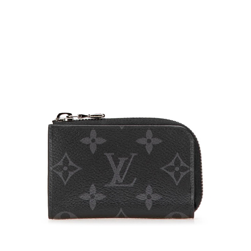 ルイ ヴィトン モノグラム エクリプス ポルトモネ ジュール コインケース 小銭入れ M63536 ブラック PVC レザー LOUIS VUITTON 【中古】拍卖