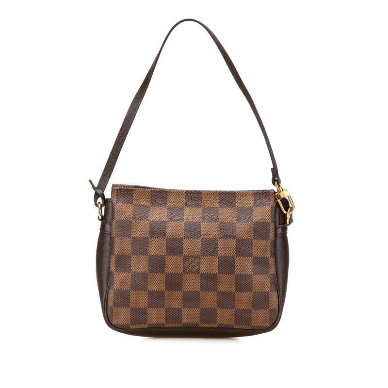 ルイ ヴィトン ダミエ トゥルース メイクアップ アクセサリーポーチ N51982 ブラウン PVC レザー レディース LOUIS VUITTON 【中古】拍卖