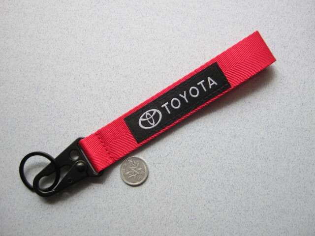 TOYOTA ストラップキーホルダー(赤)未使用品拍卖