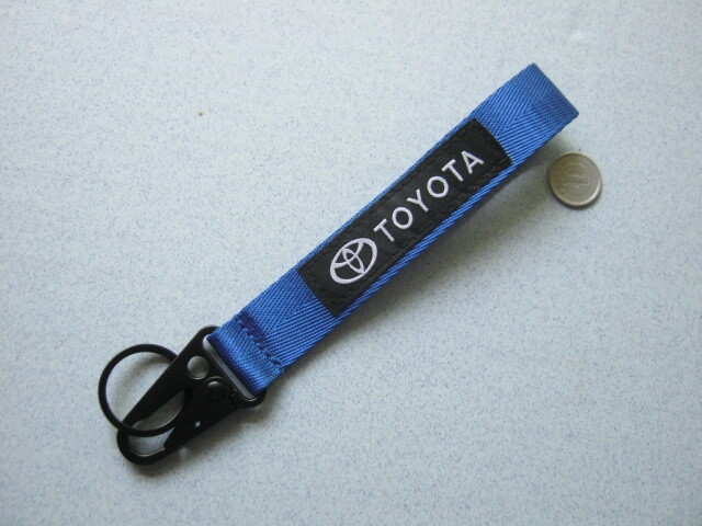トヨタ ストラップキーホルダー 青拍卖