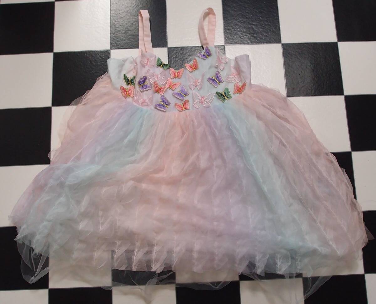 ★halabaloo ドレス 蝶 バタフライ 発表会 卒園式 入学式 サイズ10 130-140拍卖