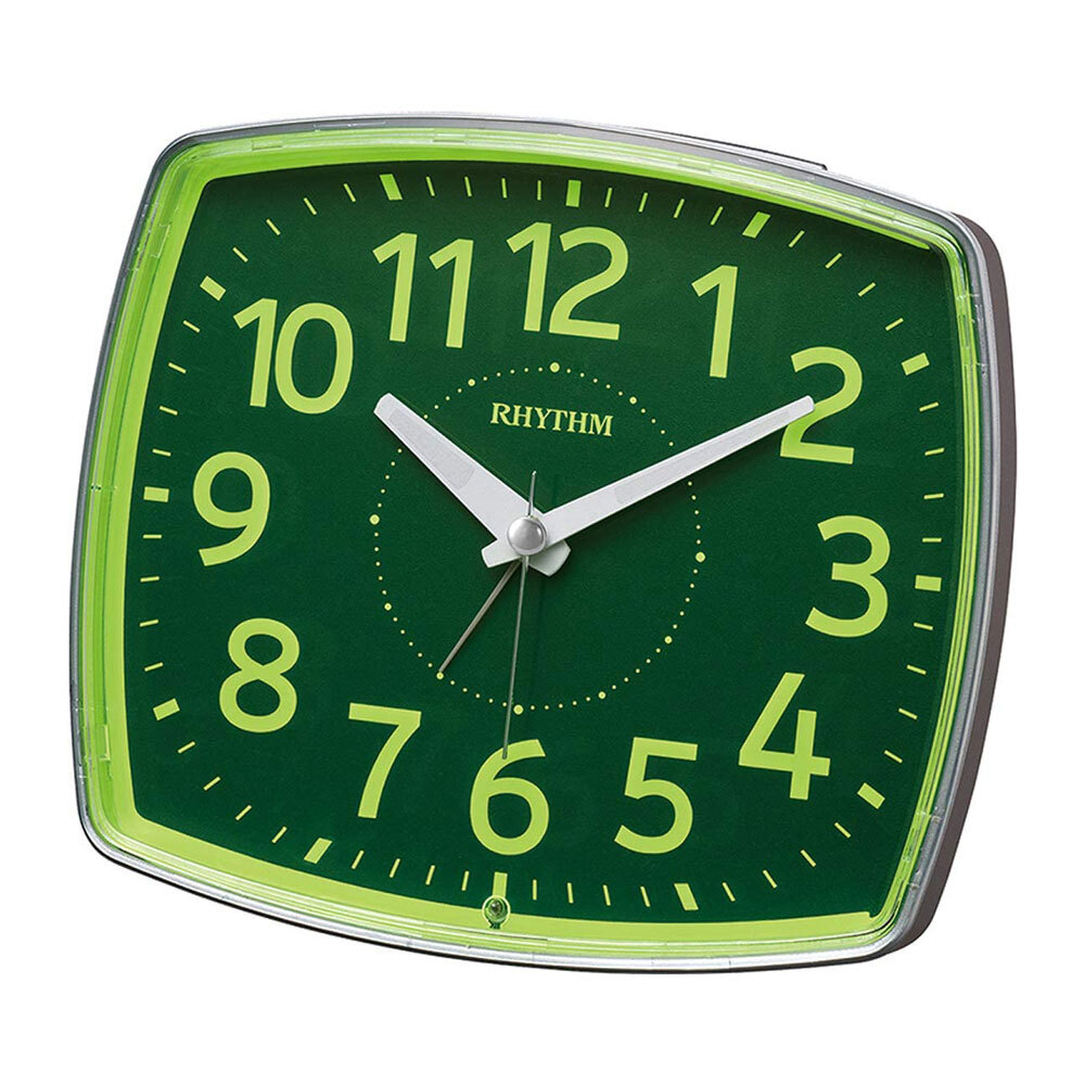 リズム時計工業 RHYTHM フェイス31 クォーツ 目覚し時計 8REA31SR19 連続秒針 ライト付 集光樹脂文字板 シルバーメタリック アナログ拍卖