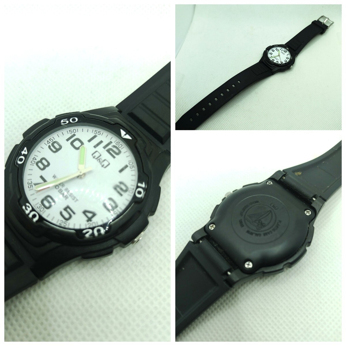 シチズン 腕時計 ミリタリー 100m防水 ブラック 6S-3004S 【完動品】バッテリー良好拍卖