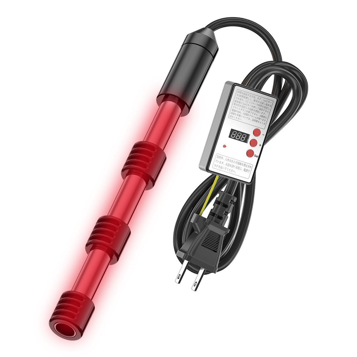 投げ込みヒーター 電気浸漬給湯器 温水器 プールヒーター 110V 電気ヒーター 70°自動電源オフ サーモスタット付 温度調節予約機能付 新品拍卖