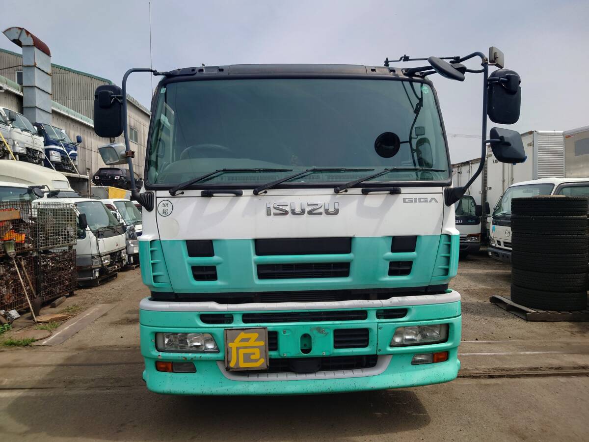 丸車 いすゞ ギガ タンクローリー 15,000L ステン 7MT 3ペダル 平成20年3月 PDG-CYL77V8 6UZ1 トラック 2025042501 7001346拍卖