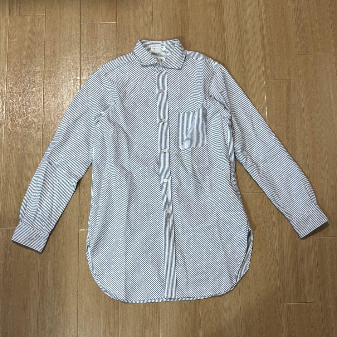 NGINEERED GARMENTS エンジニアードガーメンツ Spread Collar Shirt スプレッドカラーシャツ ストライプ サイズ1 メンズ ネペンテス拍卖