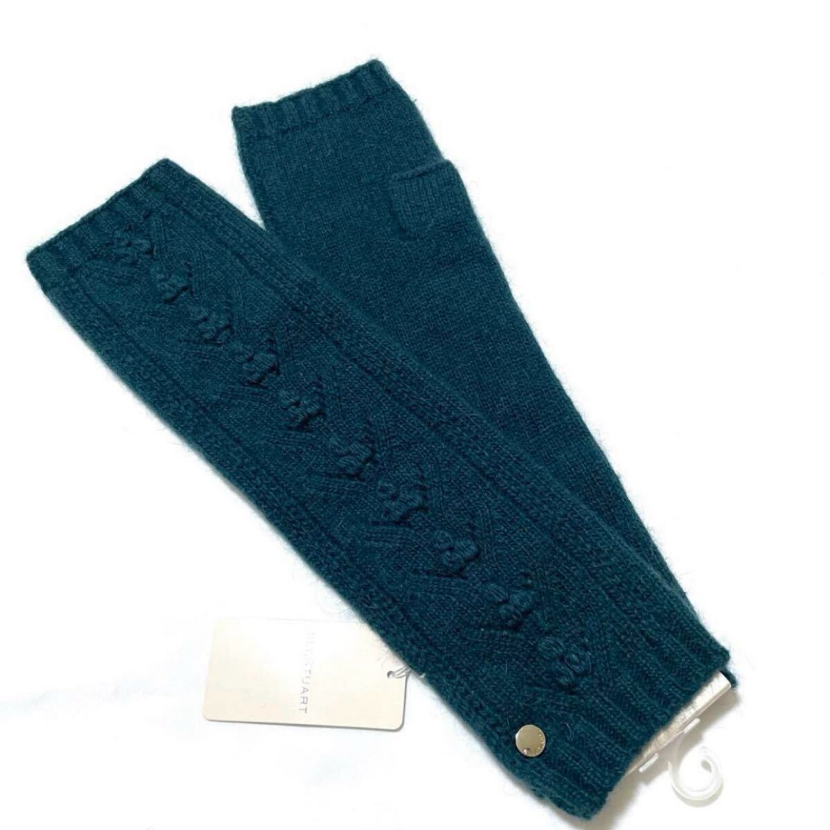 訳あり 新品 【 JILL STUART ジルスチュアート 】レディース アンゴラ混 指なし手袋 アームウォーマー ニット 指あき アームカバー ロング拍卖