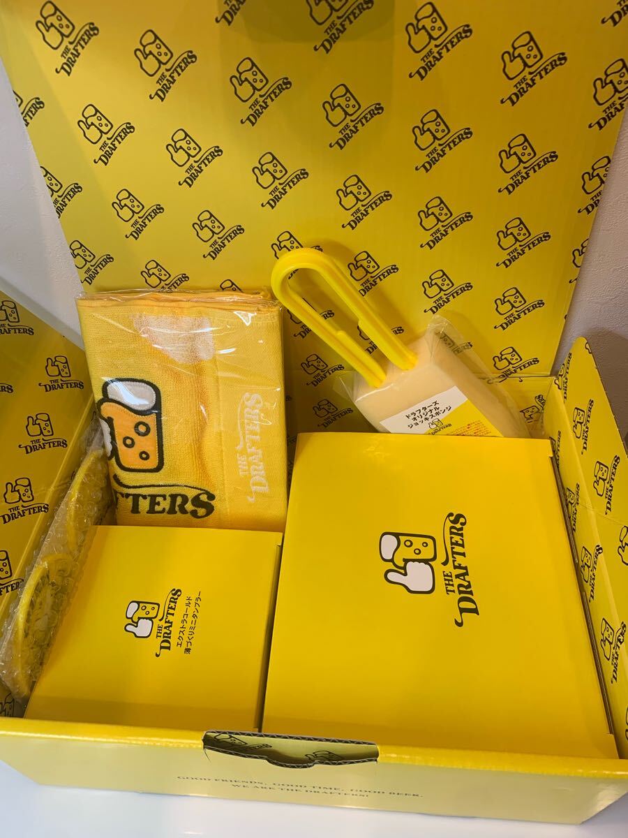 アサヒビール:ザドラフターズ :ジョッキ・タンブラー・コースター・スポンジ・タオルセット【新品・未使用】 拍卖