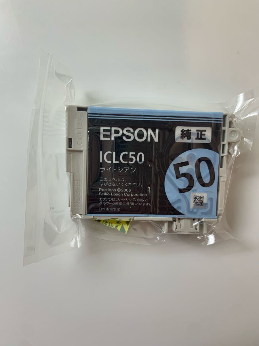 EPSONエプソン:純正インクICLC50ライトシアン【新品・未使用・未開封】拍卖