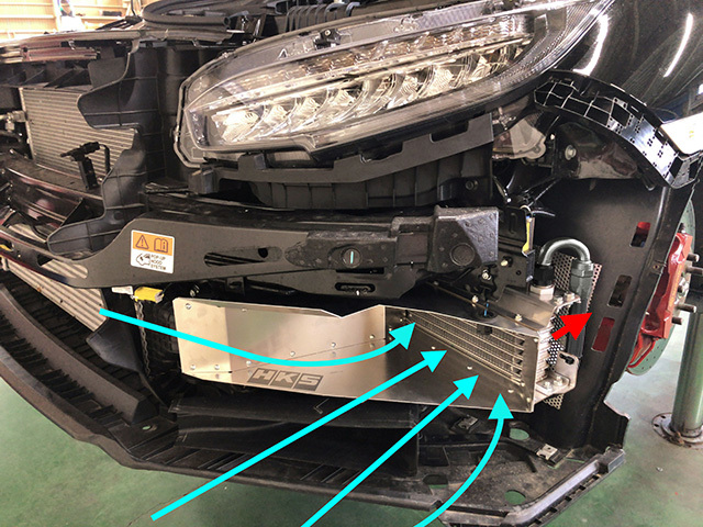 【HKS】OIL COOLER KIT BLACK シビック・タイプR FK8 K20C (TURBO)拍卖